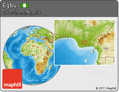 Physical Location Map of Egbu