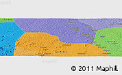 Political Panoramic Map of the area around 5° 25' 24" N, 6° 43' 29" W