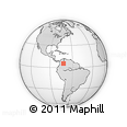Outline Map of the Area around 5° 25' 24" N, 72° 10' 30" W, rectangular outline