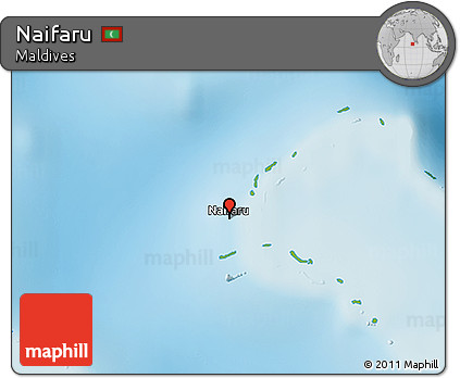 Physical 3D Map of Naifaru