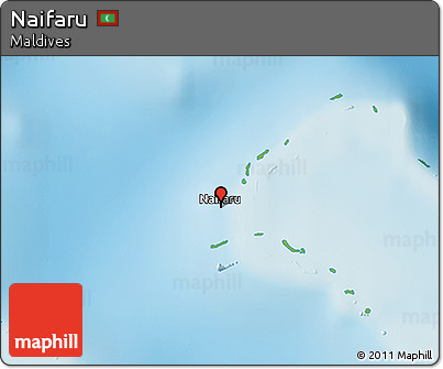 Physical 3D Map of Naifaru