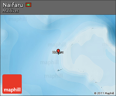 Political 3D Map of Naifaru