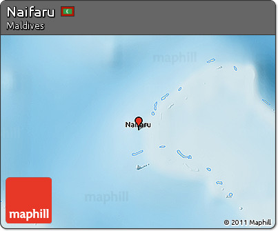 Shaded Relief 3D Map of Naifaru