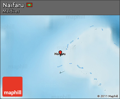Shaded Relief 3D Map of Naifaru