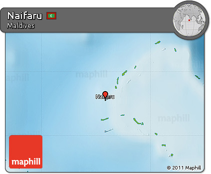 Physical Map of Naifaru