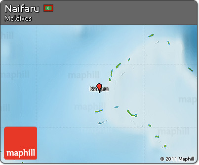 Physical Map of Naifaru
