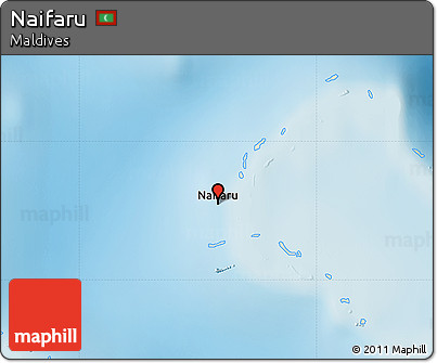 Shaded Relief Map of Naifaru
