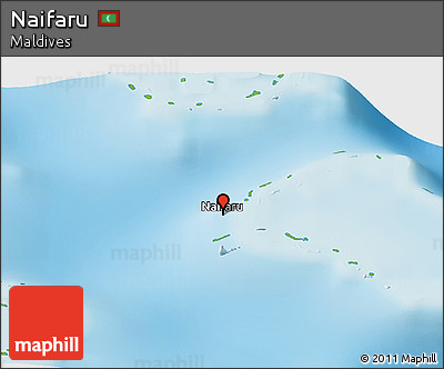 Physical Panoramic Map of Naifaru