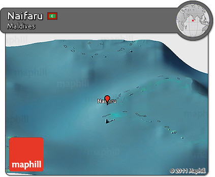 Satellite Panoramic Map of Naifaru