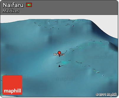 Satellite Panoramic Map of Naifaru