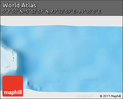 Physical 3D Map of the Area around 5° 25' 24" N, 74° 1' 30" E