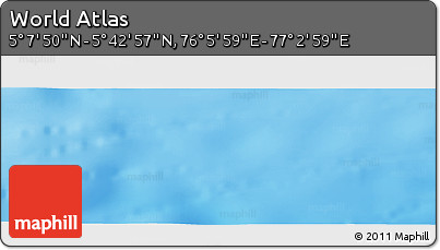 Physical Panoramic Map of the Area around 5° 25' 24" N, 76° 34' 29" E