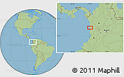 Savanna Style Location Map of Cauchera