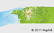 Physical Panoramic Map of Cauchera
