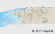 Shaded Relief Panoramic Map of Cauchera
