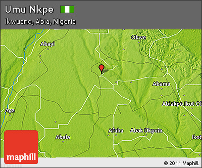 Physical 3D Map of Umu Nkpe