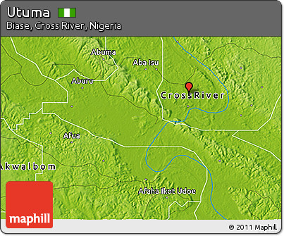 Physical 3D Map of Utuma