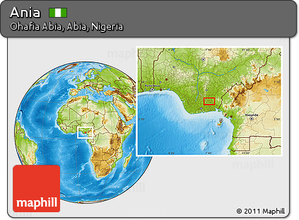 Physical Location Map of Ania