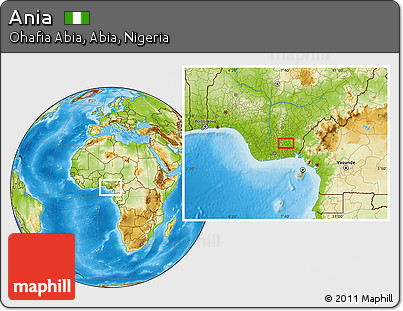 Physical Location Map of Ania