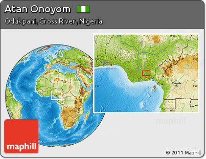 Physical Location Map of Atan Onoyom