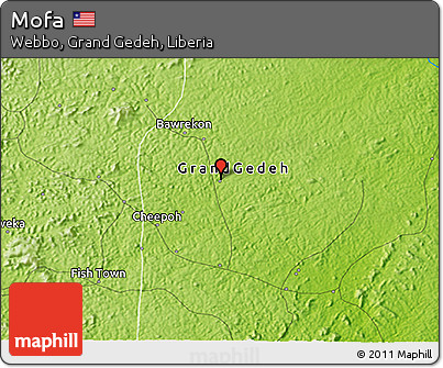 Physical 3D Map of Mofa