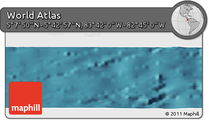 Satellite Panoramic Map of the Area around 5° 25' 24" N, 83° 13' 29" W