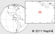 Blank Location Map of the area around 5° 25' 24" N, 84° 4' 29" W