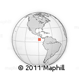 Outline Map of the Area around 5° 25' 24" N, 88° 19' 29" W, rectangular outline