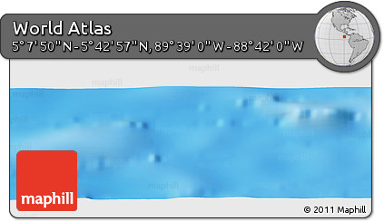 Physical Panoramic Map of the Area around 5° 25' 24" N, 89° 10' 30" W