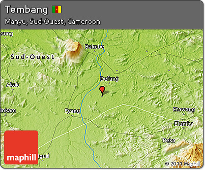 Physical 3D Map of Tembang