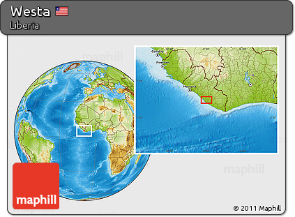 Physical Location Map of Westa