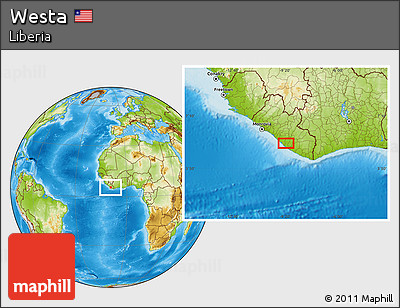 Physical Location Map of Westa