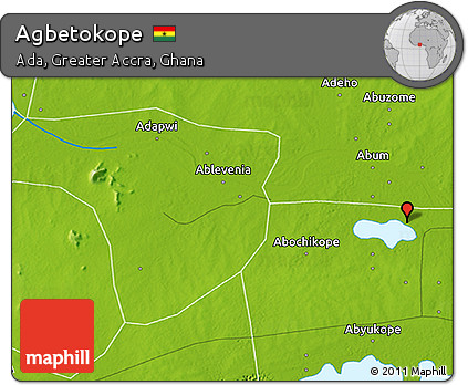 Physical 3D Map of Agbetokope