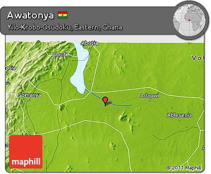 Physical 3D Map of Awatonya