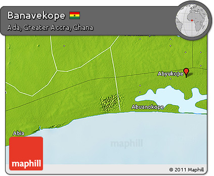 Physical 3D Map of Banavekope