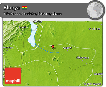 Physical 3D Map of Blonya