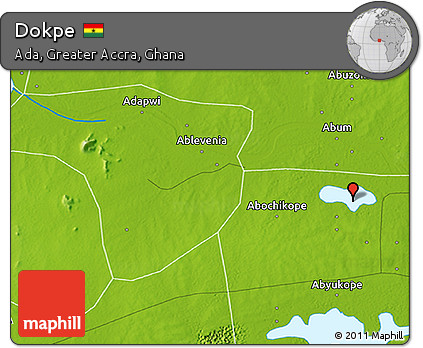 Physical 3D Map of Dokpe
