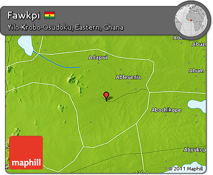Physical 3D Map of Fawkpi