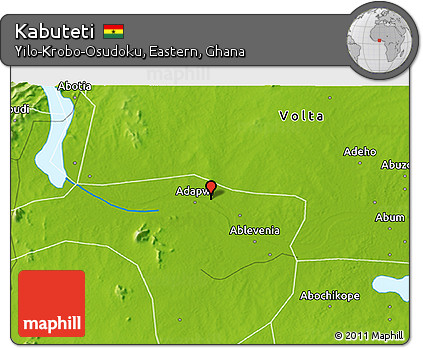 Physical 3D Map of Kabuteti