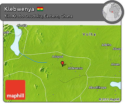 Physical 3D Map of Klebwenya