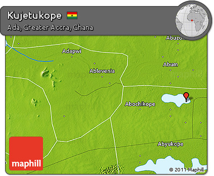 Physical 3D Map of Kujetukope