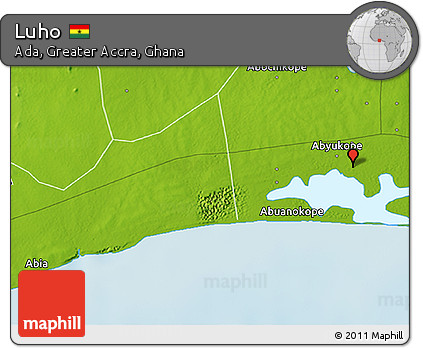 Physical 3D Map of Luho