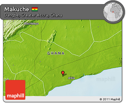Physical 3D Map of Makuche