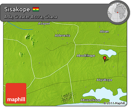 Physical 3D Map of Sisakope