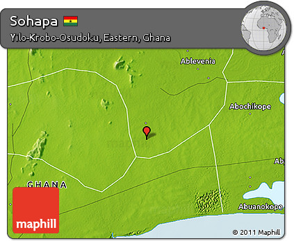 Physical 3D Map of Sohapa