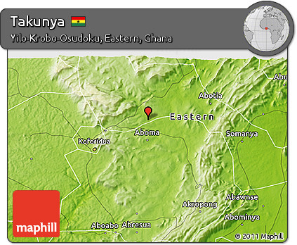 Physical 3D Map of Takunya