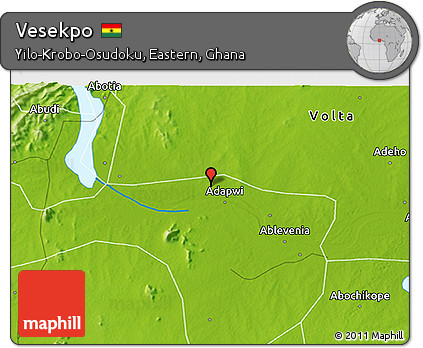 Physical 3D Map of Vesekpo