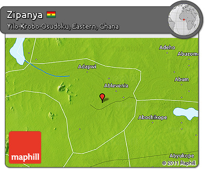 Physical 3D Map of Zipanya