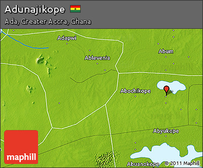 Physical 3D Map of Adunajikope
