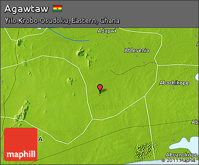 Physical 3D Map of Agawtaw
